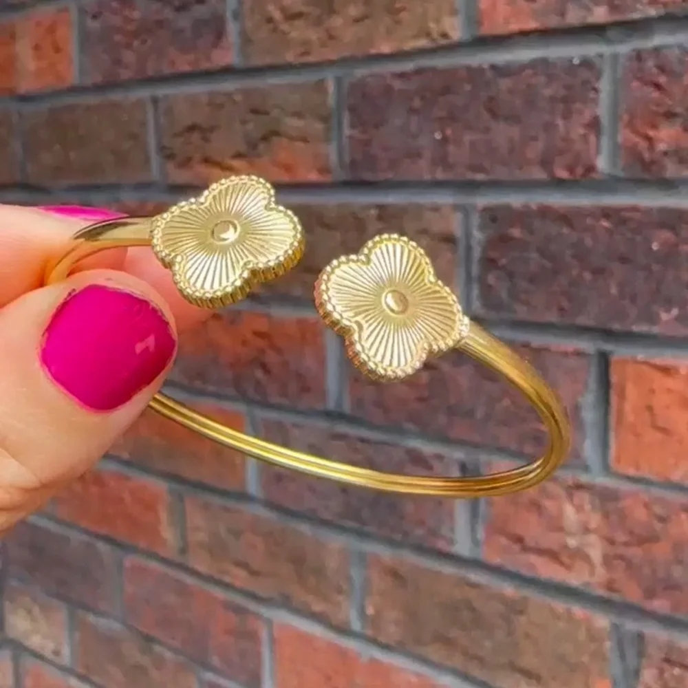 Alhambra Gold Luck 18K Gold Stainless Steel Waterproof Bracelet